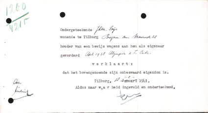 Bron: Regionaal Archief Tilburg, Archief gemeentebestuur Tilburg 1938-1985, inv. nr. 5631, scan 110