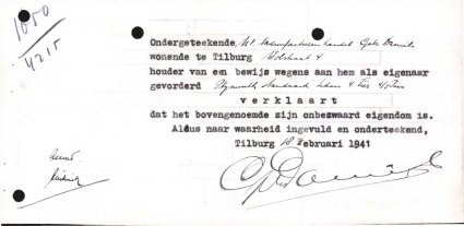 Bron: Regionaal Archief Tilburg, Archief gemeentebestuur Tilburg 1938-1985, inv. nr. 5631, scan 111