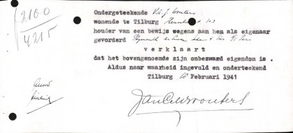 Bron: Regionaal Archief Tilburg, Archief gemeentebestuur Tilburg 1938-1985, inv. nr. 5631, scan 112