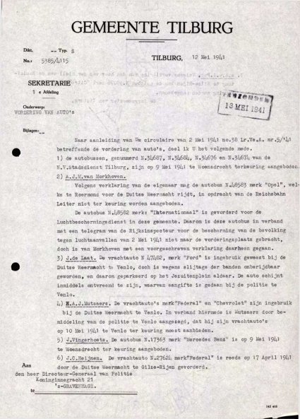 Bron: Regionaal Archief Tilburg, Archief gemeentebestuur Tilburg 1938-1985, inv. nr. 5631, scan 156