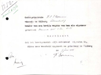 Bron: Regionaal Archief Tilburg, Archief gemeentebestuur Tilburg 1938-1985, inv. nr. 5631, scan 240