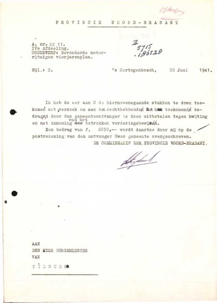 Bron: Regionaal Archief Tilburg, Archief gemeentebestuur Tilburg 1938-1985, inv. nr. 5631, scan 249