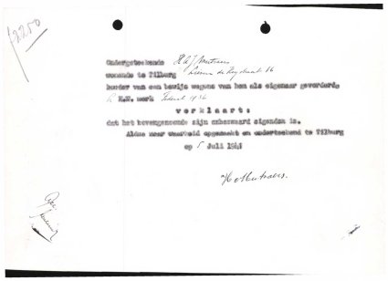 Bron: Regionaal Archief Tilburg, Archief gemeentebestuur Tilburg 1938-1985, inv. nr. 5631, scan 250