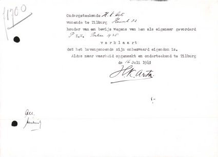 Bron: Regionaal Archief Tilburg, Archief gemeentebestuur Tilburg 1938-1985, inv. nr. 5632, scan 8