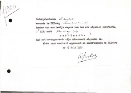 Bron: Regionaal Archief Tilburg, Archief gemeentebestuur Tilburg 1938-1985, inv. nr. 5632, scan 19