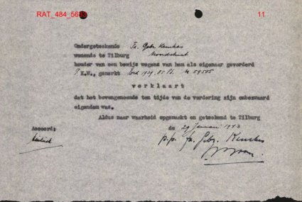Bron: Regionaal Archief Tilburg, toegang 484, Gemeentebestuur Tilburg 1938-1985, inv. nr. 5633, scan 11