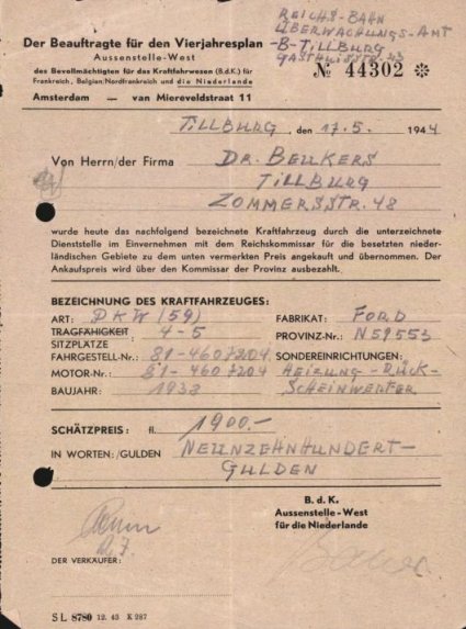 Bron: Regionaal Archief Tilburg, toegang 484, Gemeentebestuur Tilburg 1938-1985, inv. nr. 5633, scan 238