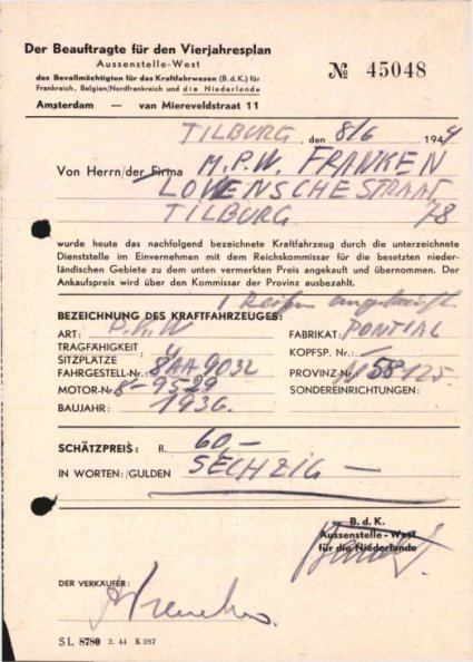 Bron: Regionaal Archief Tilburg, toegang 484, Gemeentebestuur Tilburg 1938-1985, inv. nr. 5633, scan 252