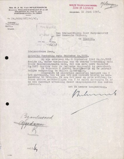 Bron: Regionaal Archief Tilburg, toegang 484, Gemeentebestuur Tilburg 1938-1985, inv. nr. 5633, scan 360