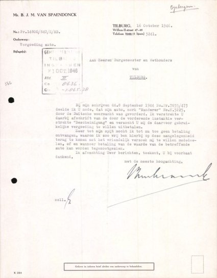Bron: Regionaal Archief Tilburg, toegang 484, Gemeentebestuur Tilburg 1938-1985, inv. nr. 5633, scan 369