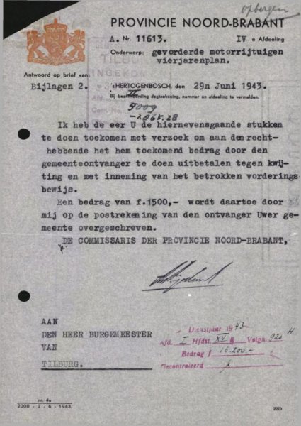 Bron: Regionaal Archief Tilburg, toegang 484, Gemeentebestuur Tilburg 1938-1985, inv. nr. 5633, scan 51