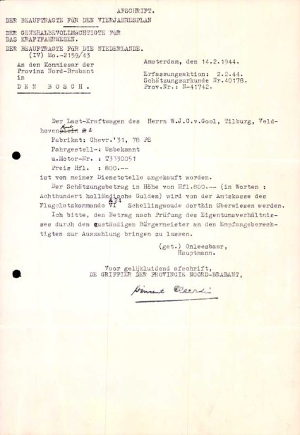 Bron: Regionaal Archief Tilburg, toegang 484, Gemeentebestuur Tilburg 1938-1985, inv. nr. 5633, scan 205