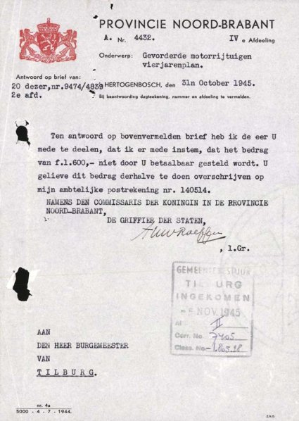 Bron: Regionaal Archief Tilburg, toegang 484, Gemeentebestuur Tilburg 1938-1985, inv. nr. 5633, scan 345