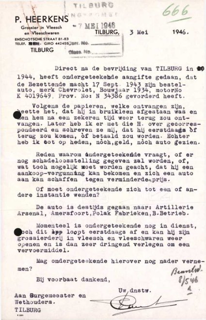 Bron: Regionaal Archief Tilburg, toegang 484, Gemeentebestuur Tilburg 1938-1985, inv. nr. 5633, scan 353
