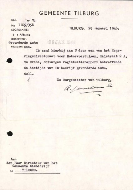 Bron: Regionaal Archief Tilburg, toegang 484, Gemeentebestuur Tilburg 1938-1985, inv. nr. 5633, scan 365