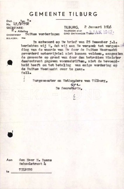 Bron: Regionaal Archief Tilburg, toegang 484, Gemeentebestuur Tilburg 1938-1985, inv. nr. 5633, scan 376