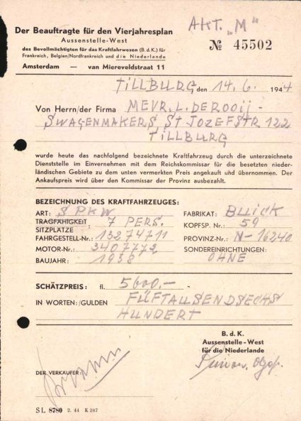 Bron: Regionaal Archief Tilburg, Archief gemeentebestuur Tilburg 1938-1985, inv. nr. 5633, scan 256