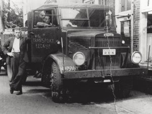 Leyland vrachtwagen, c. 1949.