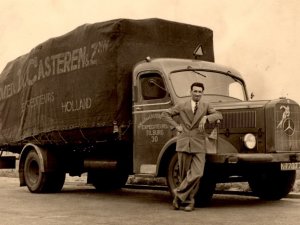 Mercedes vrachtwagen, c. 1950 (collectie G. Ligtvoet)