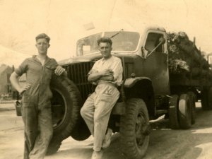 GMC truck, c. 1950.