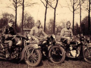 Harley-Davidson, FN en BSA (collectie R. van Bijnen)