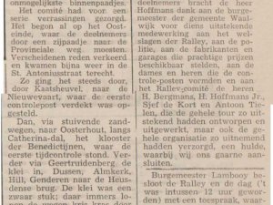Schoenenralley 1950 (bron: Echo van het Zuiden, 5 juni 1950)