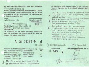 N-57672 Vergunning voor Studebaker (collectie Bergen op Stoom)