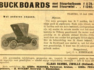 Success Buckboard, advertentie juli 1906 (collectie Conam)