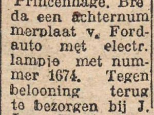 Bron: Dagblad van Brabant, 30 april 1923
