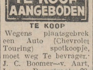 Bron: Dagblad van Noord-Brabant, 15 mei 1929