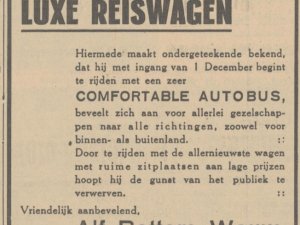 Advertentie in De Grondwet, 14 okt. 1933