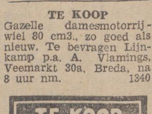 Bron: Dagblad van Noord-Brabant, 11 nov. 1937