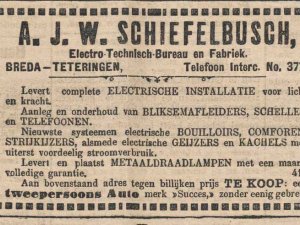 Bron: Dagblad van Noord-Brabant, 11-10-1909