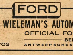 Advertentie in De Zoom van 8 november 1930