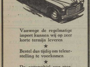 Hillman (bron: Dagblad voor Oss e.o., 25 feb. 1950)