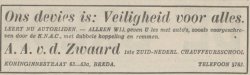 Bron: Bredasche Courant, 25 nov. 1937