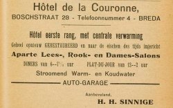 Advertentie hotel De Kroon