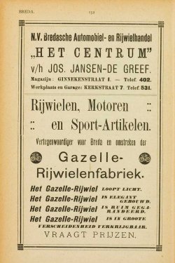 Advertentie in Adresboek 1919