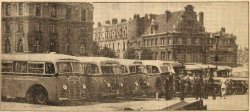 BBA-bussen in Cambrai, op weg naar Parijs (Nw. Tilb. Crt., 10 juli 1940)