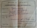 Nummerbewijs voor Johannes Moerkens, 1950